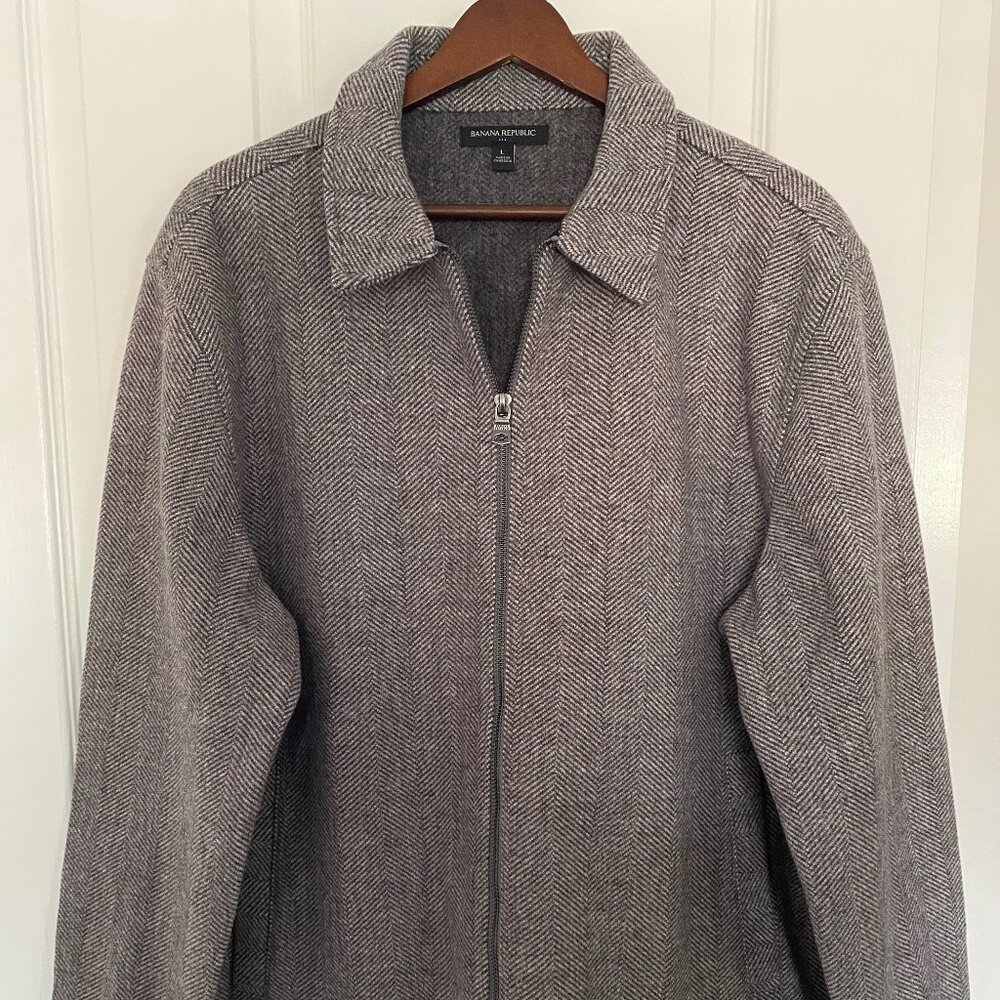 Banana Republic Herringbone Harrington Jacket